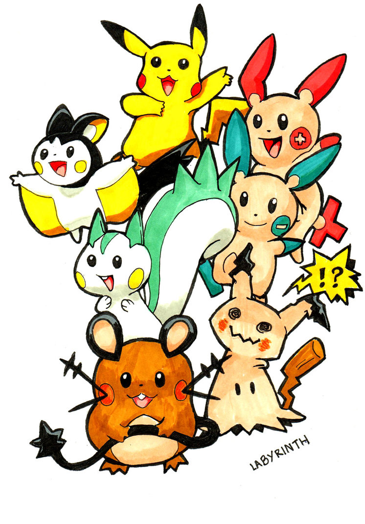 746x1071 Strong All Electric Pokemon Cheek By Arelle28