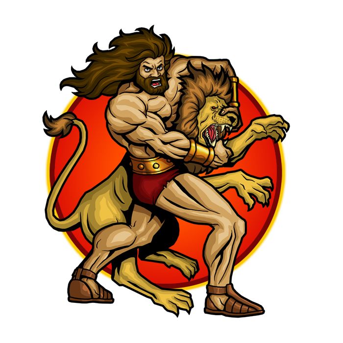 700x700 Biblical Art Of Samson And The Lion Oh .how I Love Jesus