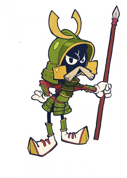 500x701 Looney Tunes' Characters Imagined As Samurai Warriors Looney