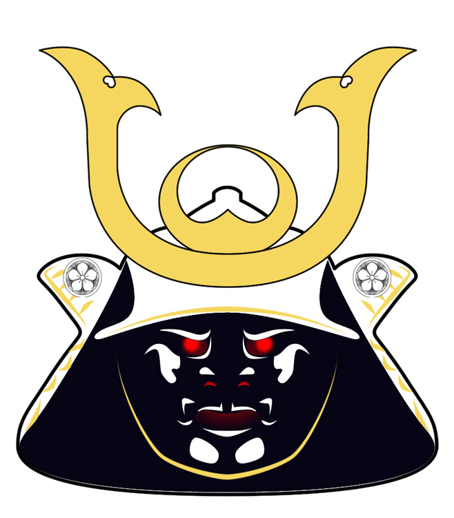 658x750 Samurai Helmet Mask Clipart