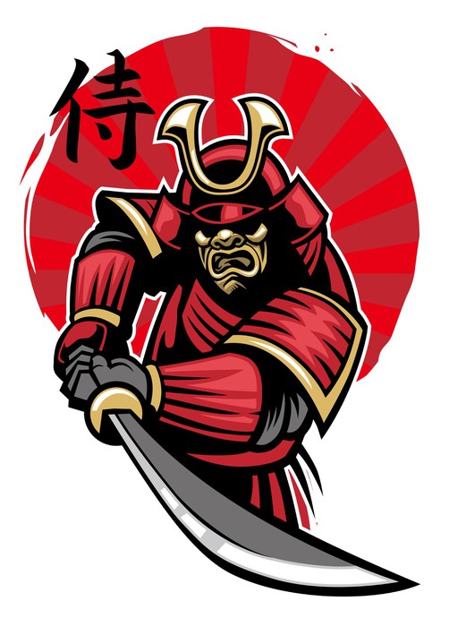 502x700 Samurai Warrior Wall Mural We Live To Change