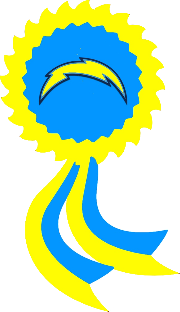 582x1008 San Diego Chargers Ribbon (Nfl) By Britannialoyalist