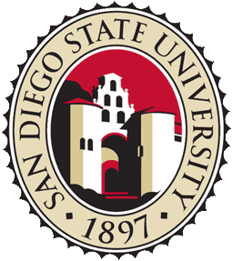 256x287 San Diego State University Logo Clipart Picture