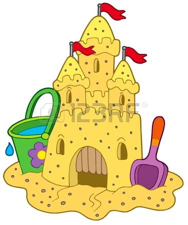 376x450 Sand Castle Clipart