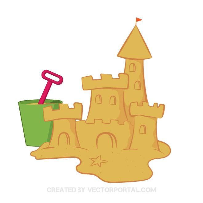 660x660 Sand Castle Vector Image Various Vectors