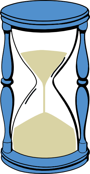 306x592 Hourglass With Sand Clip Art Free Vector 4vector