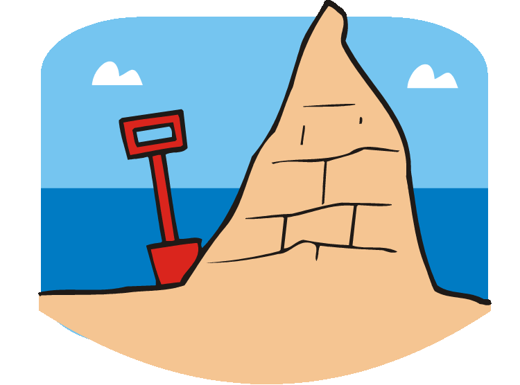 750x556 Sand Castle Clipart Simple