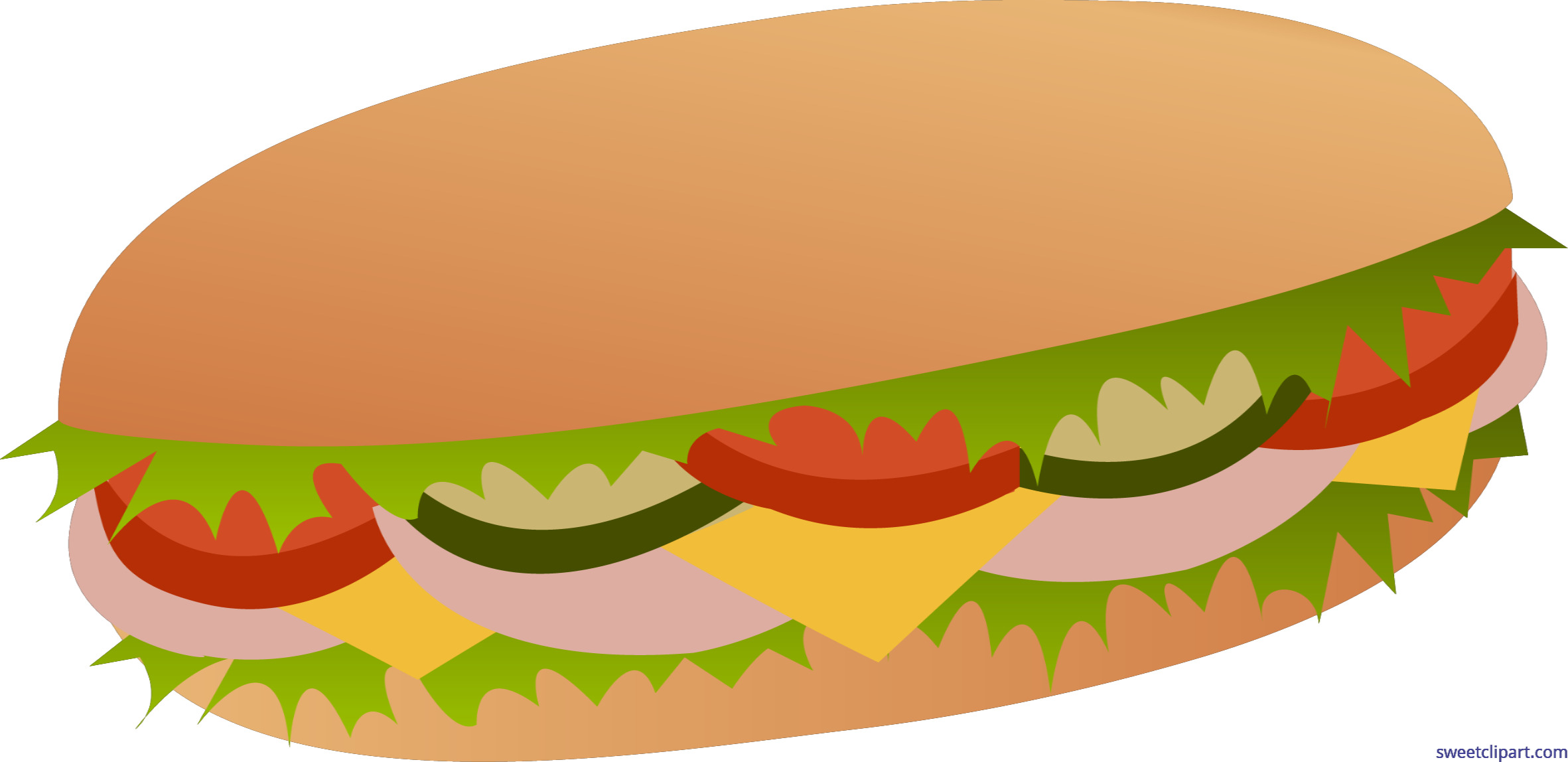 2363x1148 Sandwich Clip Art