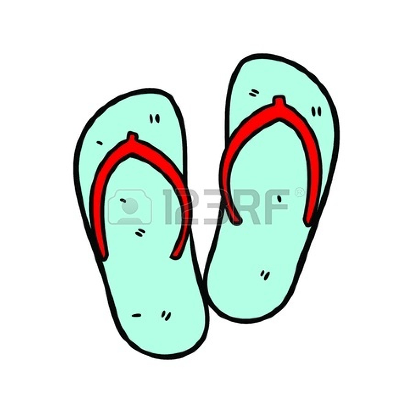 1350x1350 Flip Flop Clip Art Black And White Clipart Panda