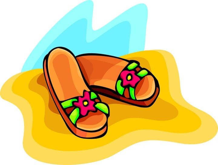 720x545 Image Of Clip Art Flip Flops