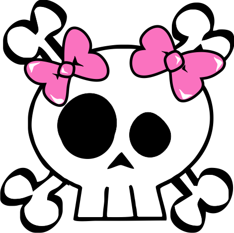 471x469 Fancy Skull And Crossbones
