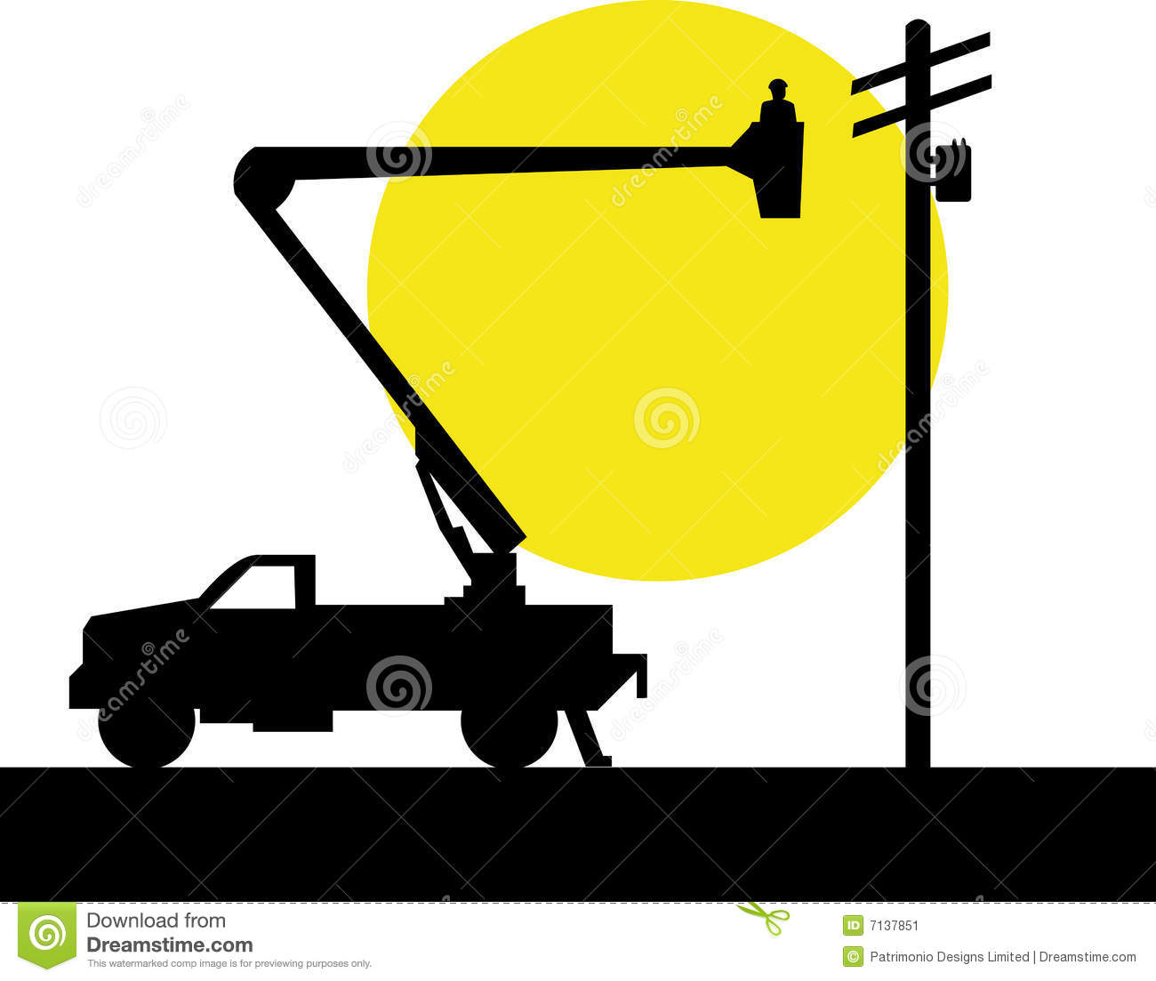 1300x1103 Bucket Truck Clipart