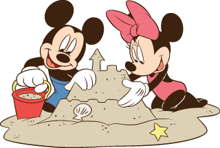 320x216 Minnie Mouse Beach Towel With Border Homeware Girls Pers Clipart