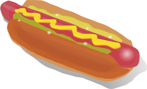 300x182 Hot Dog Sandwich Clip Art Free Vector 4vector