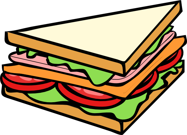600x432 Sandwich Clipart Sandwich Half