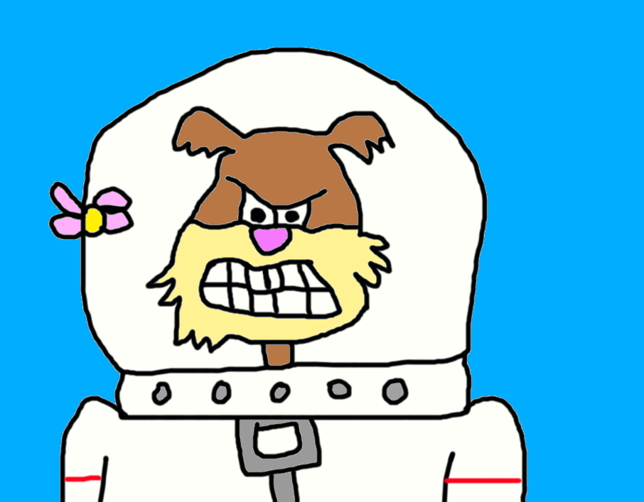 906x707 Sandy Cheeks' Fur Is All Wet By Mikejeddynsgamer89