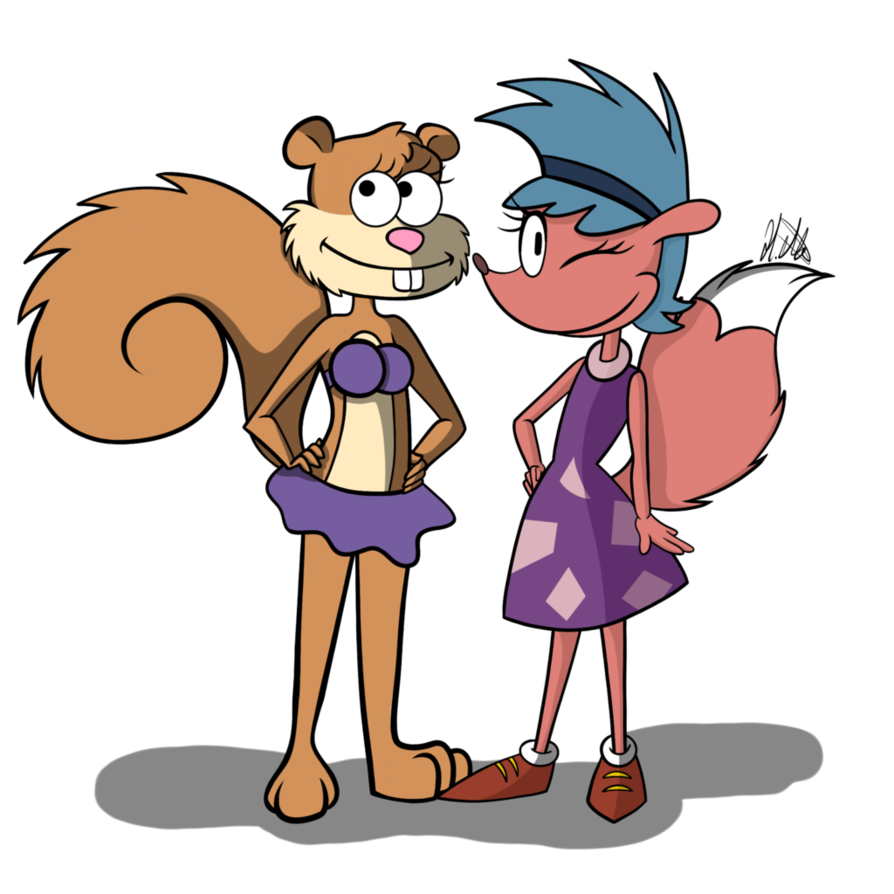 894x894 Sandy And Sheila By Ittybittyvioletbee