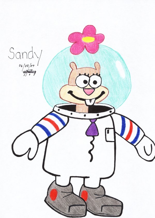 600x845 Sandy Of Spongebob Squarepants By Valeriegalvez