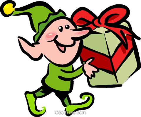 480x400 Santa's Elves And Helpers Royalty Free Vector Clip Art