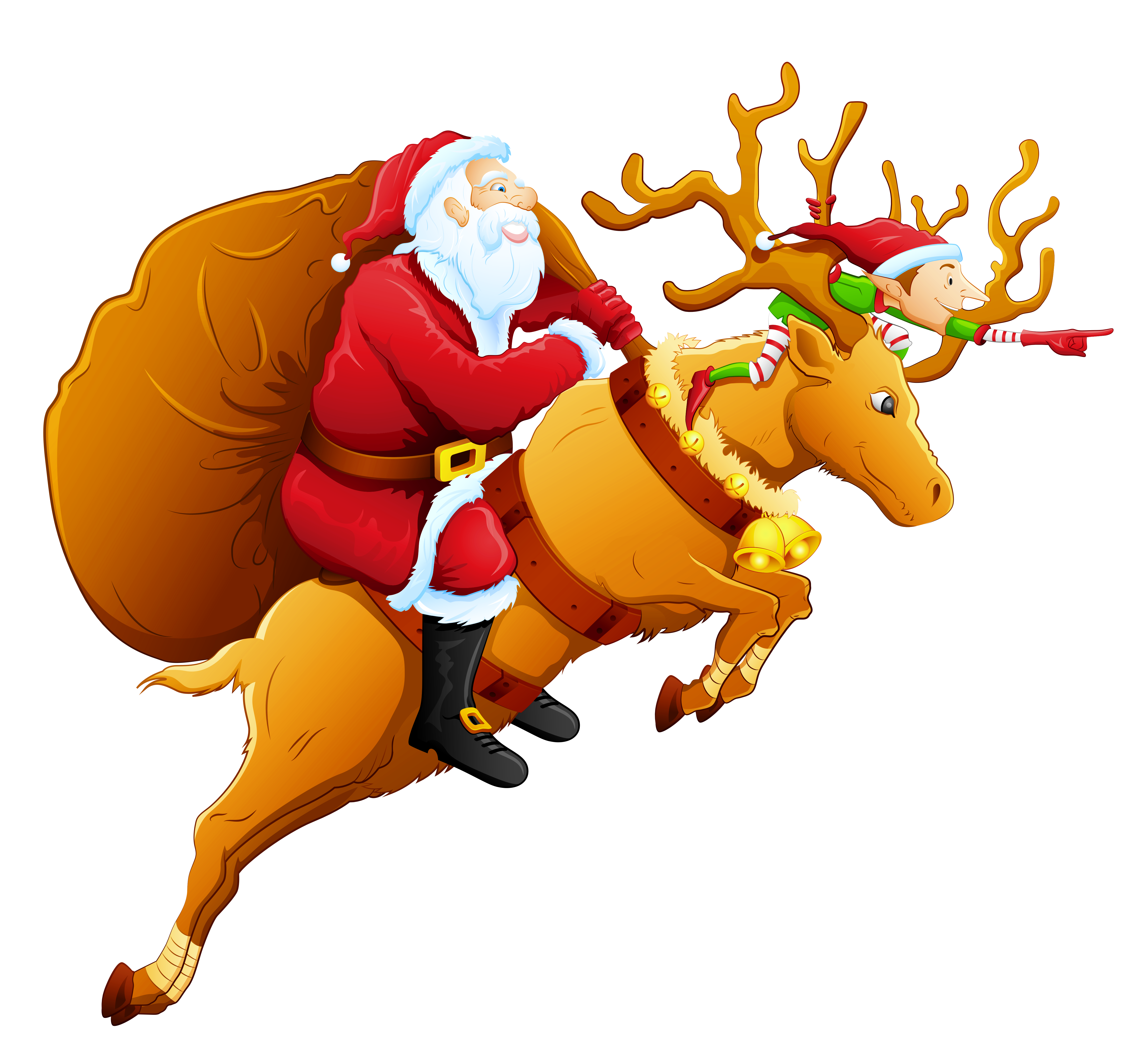 4748x4408 Santa And Reindeer Png Clipartu200b Gallery Yopriceville