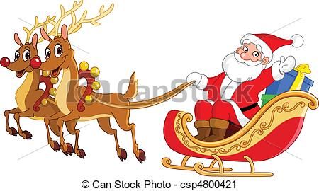 450x270 Nice Santa And Reindeer