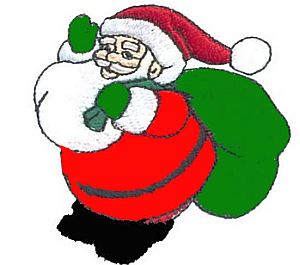 300x265 Santa Claus Clip Art Images Black And White Clipart Panda