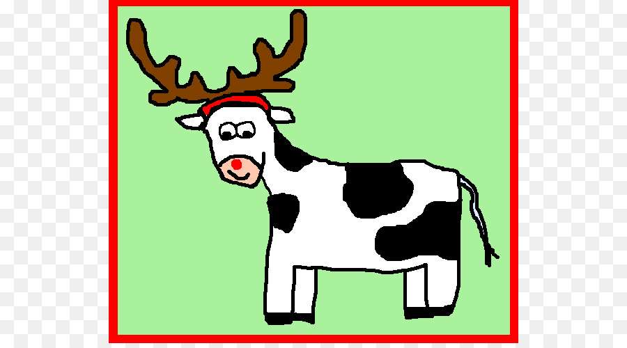 900x500 Reindeer Cattle Christmas Santa Claus Clip Art