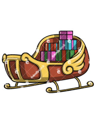 324x418 Santa Sleigh Clipart