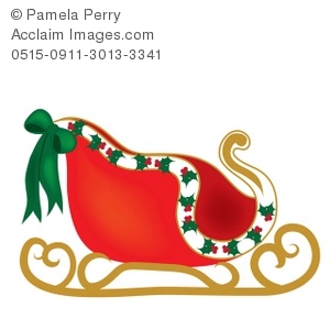 300x300 Clipart Santa Sleigh