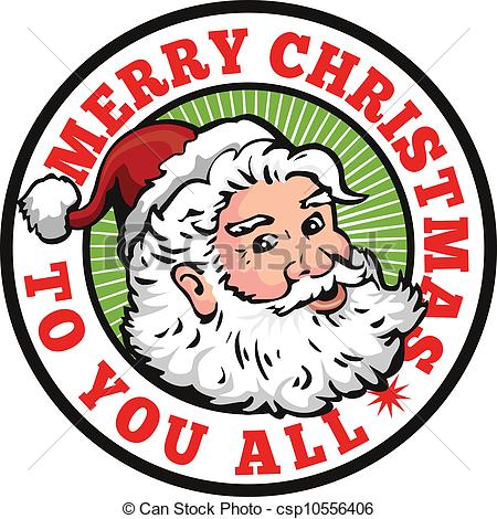 450x470 Free Vintage Merry Christmas Clip Art