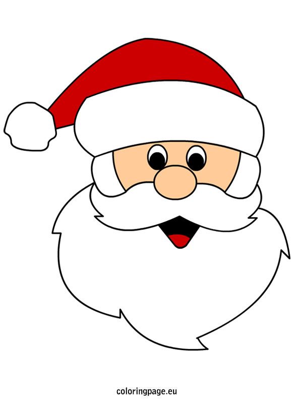 595x804 Santa Claus Face Coloring Page Cricut Santa