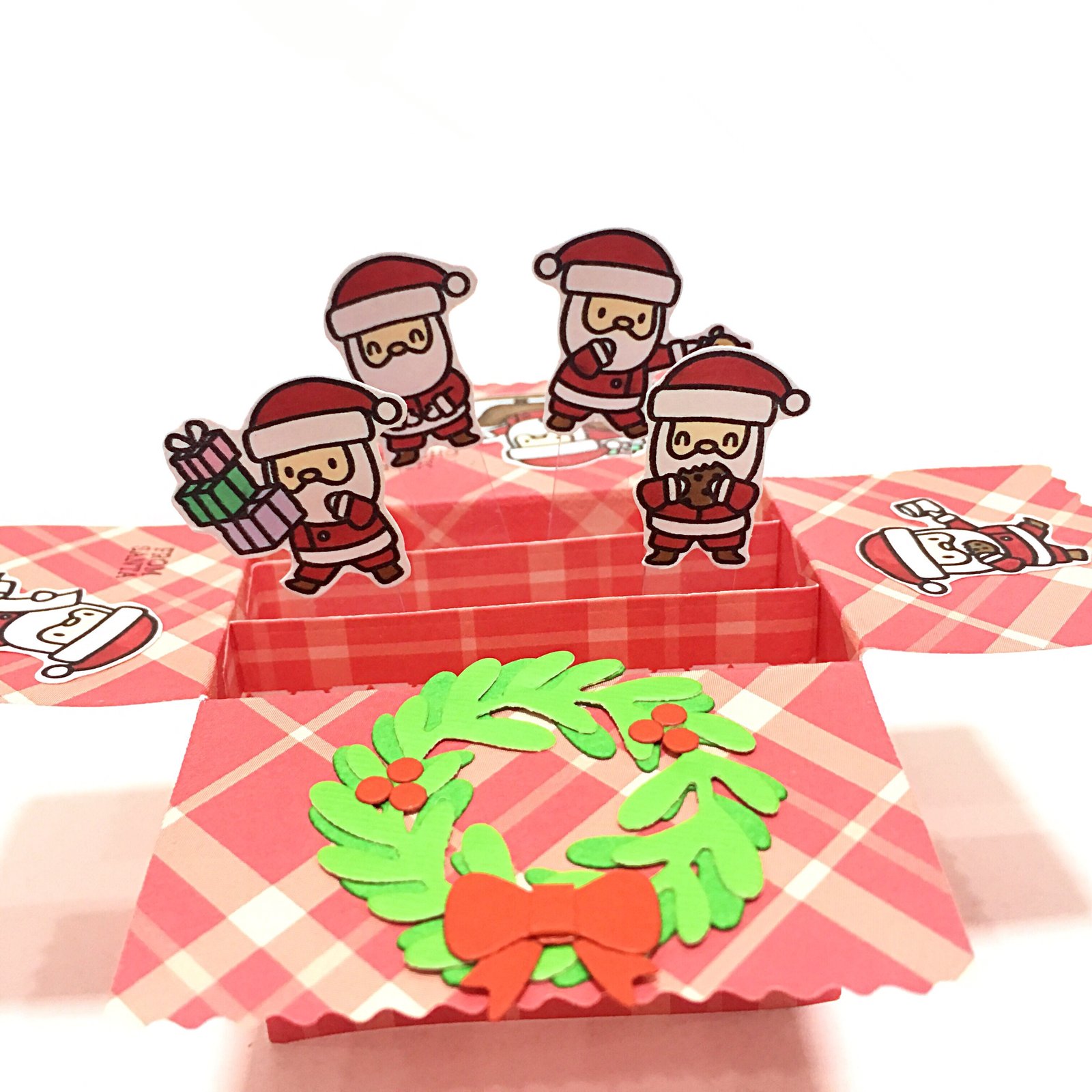 1600x1600 Santa Claus Is Coming To Town Mini Pop Up Box Card V2 My Fattybobo