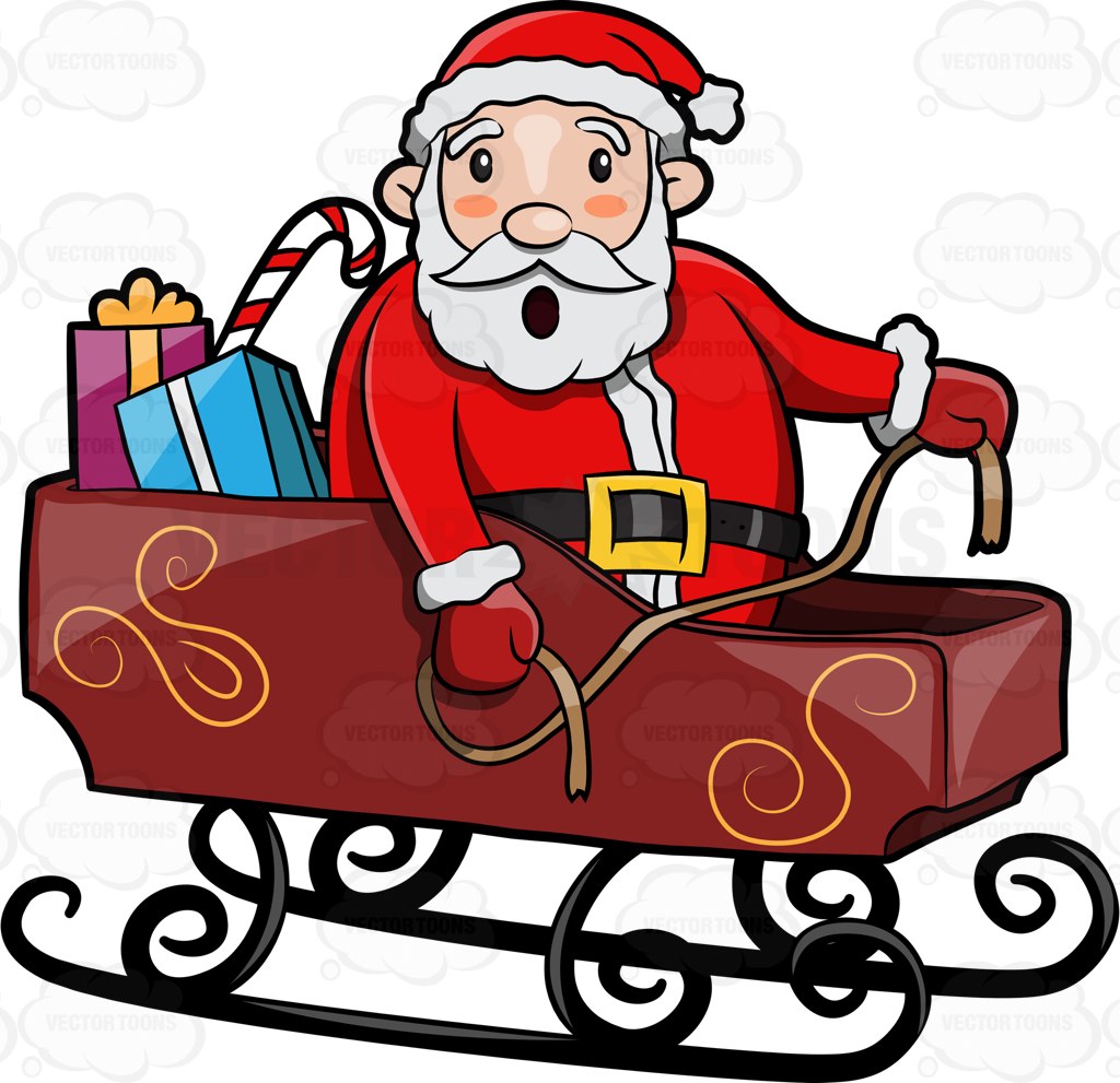 1024x991 A Surprised Santa Cause Riding A Sleigh But Missing His Raindeers