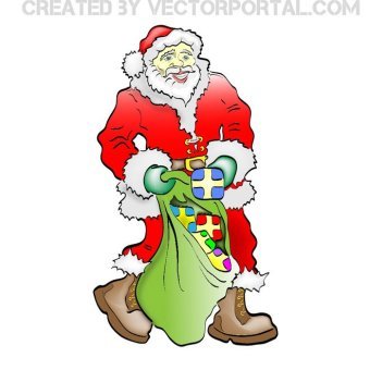 340x340 Santa Claus Clipart Images Vectors Download Free Vector Art