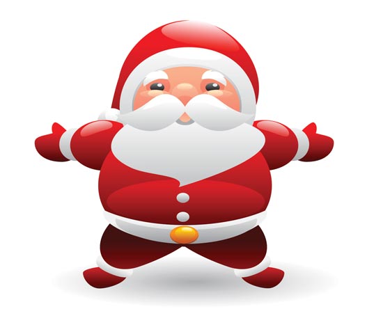 550x444 Santa Clip Art