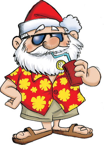 357x500 Santa Claus Clipart + July
