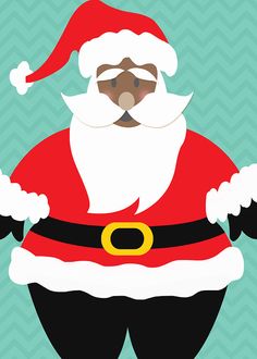 236x330 African American Santa Claus With Pancakes Clipart