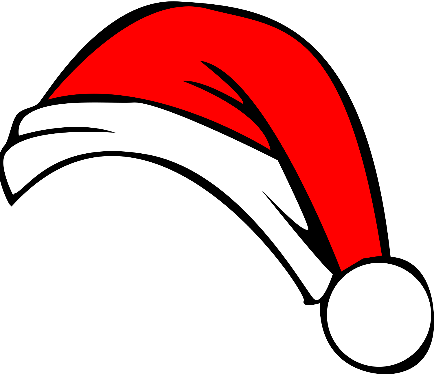 1500x1295 Santa Hat Clip Art Cartoon