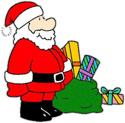408x401 Santa In Shorts Clipart Collection