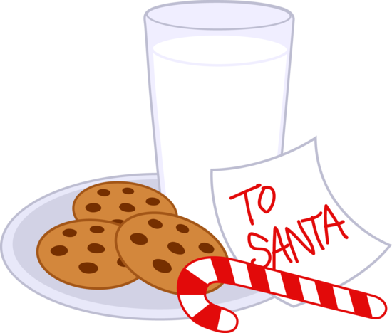 550x468 Cookies And Milk For Santa Claus