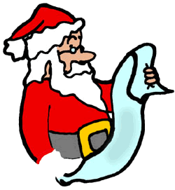 250x271 Reading Santa Cliparts