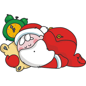 300x300 Tired Santa Clipart Clip