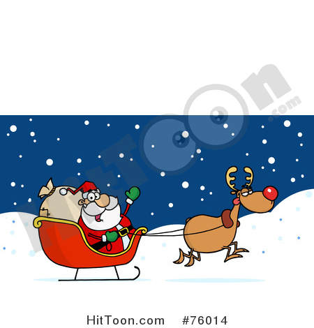 450x470 Santas Sleigh Clipart
