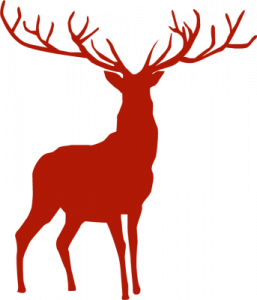 257x300 Reindeer Silhouette Clipart Gallery For Santa Sleigh Silhouette