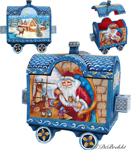 436x500 2014 Holiday Express Santa Workshop Surprise Train Box