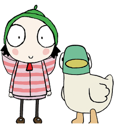 400x400 Sarah Amp Duck Playing Transparent Png