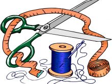 220x165 Sewing Clipart Sarah Hurley Illustrated Needlework