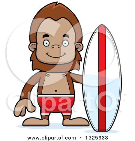 450x470 Clipart Of A Bigfoot Or Sasquatch Holding A Club, In Blue Sketch