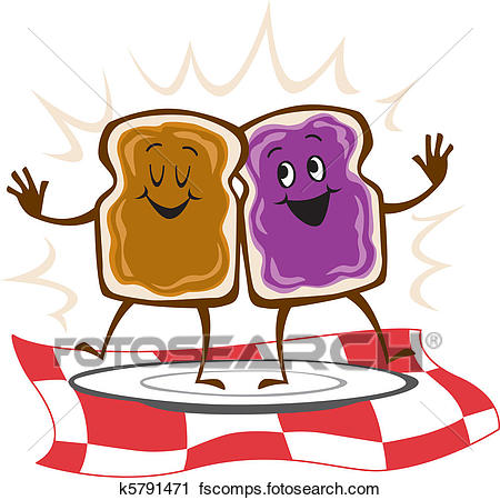 450x450 Peanut Butter On Toast Clipart