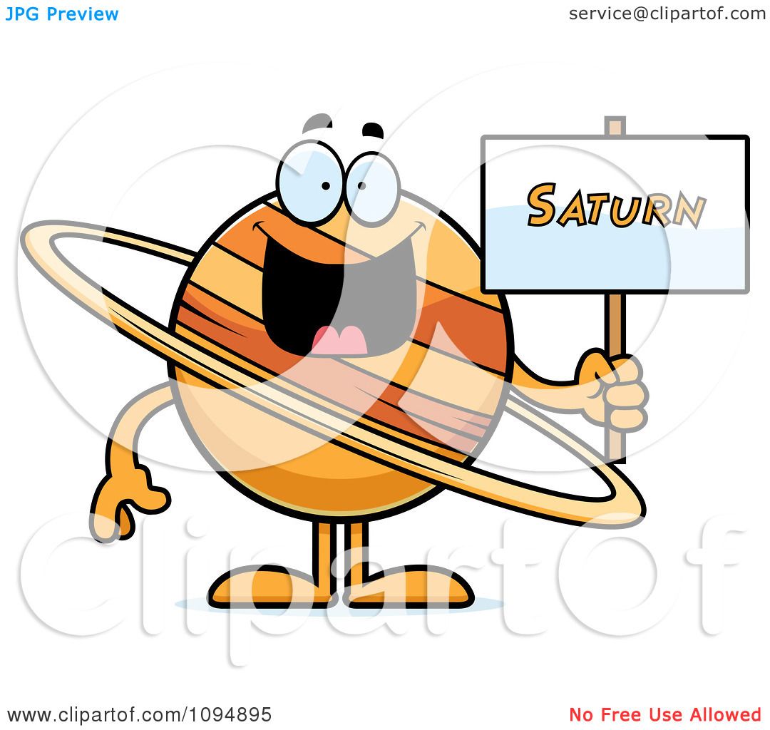 1080x1024 Clipart Planet Saturn Holding A Sign